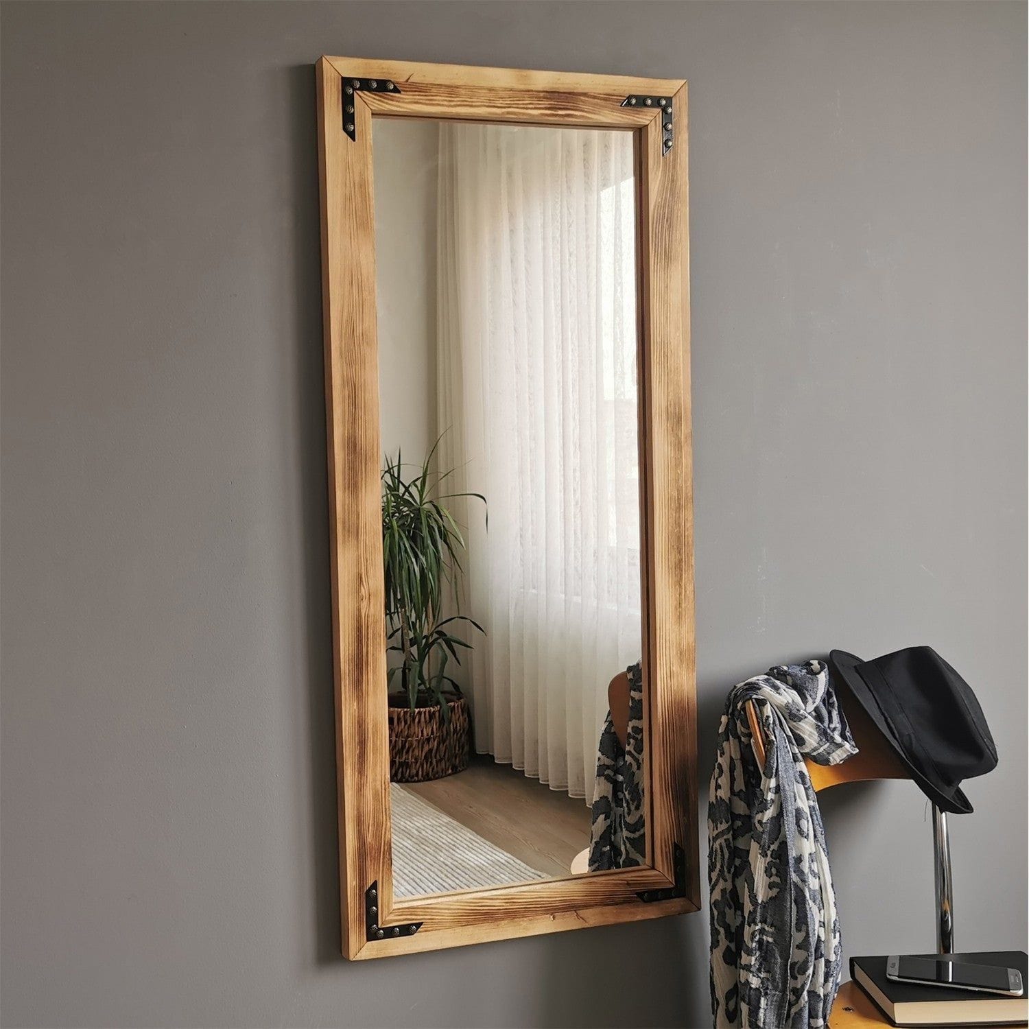 Oglinda 50110ES, pin, lemn de pin, 50x2x110 cm