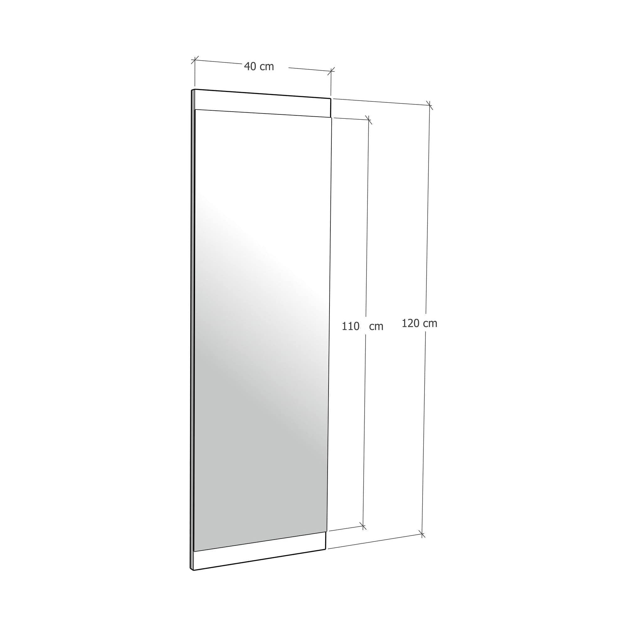 Oglinda 552NOS2203, alb, 40x120 cm