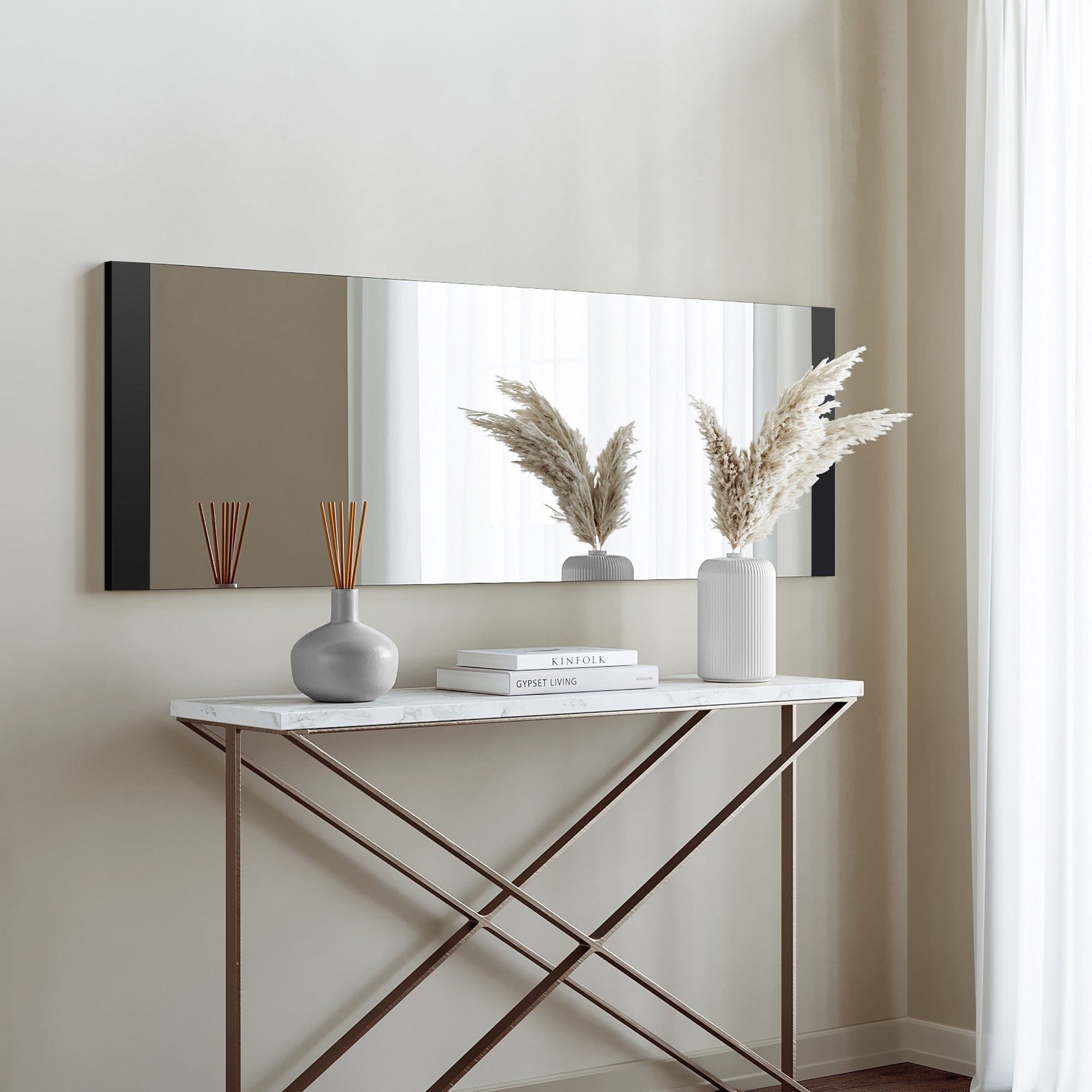 Oglinda 552NOS2212, negru, 120x40 cm