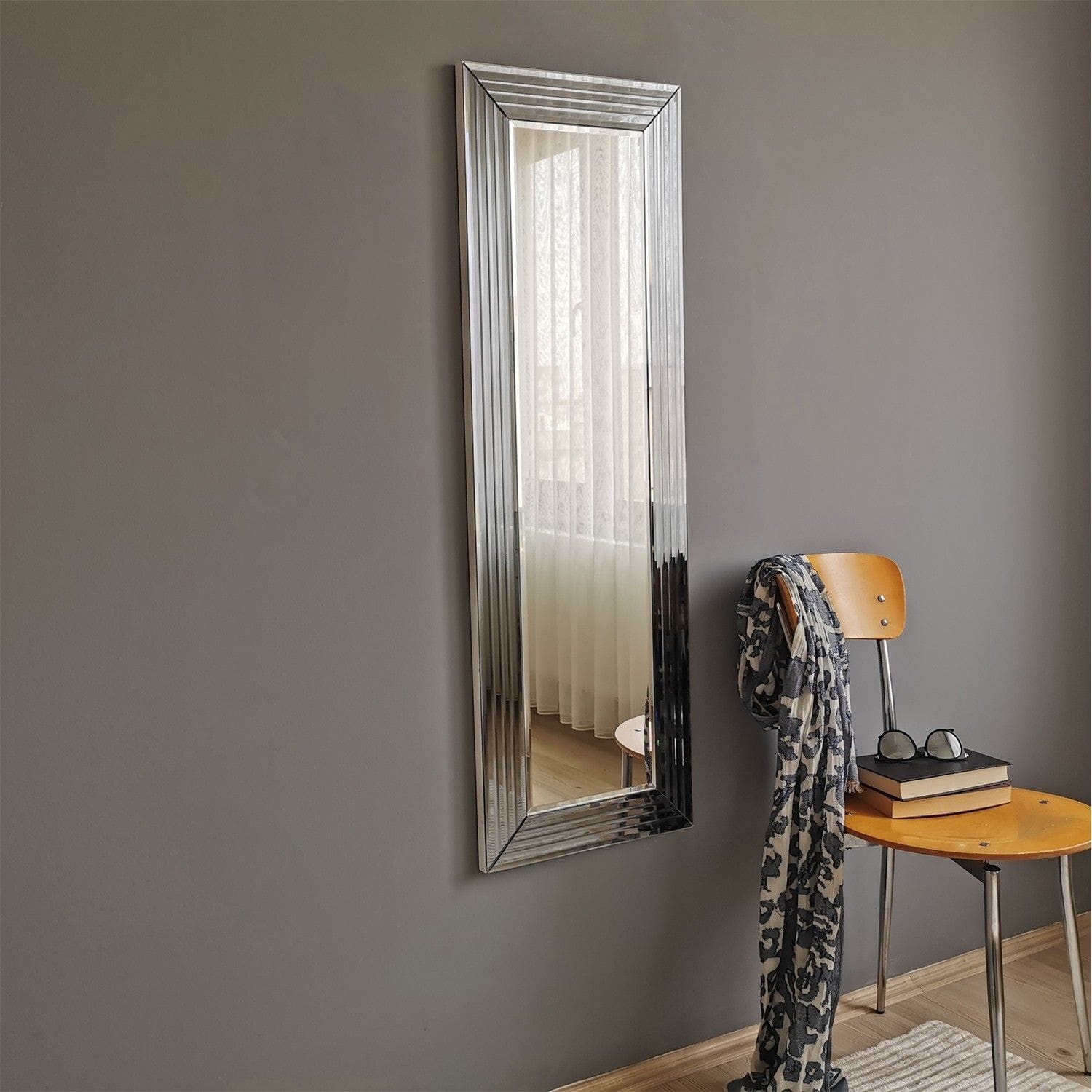 Oglinda A302D, argintiu, 40x2x120 cm