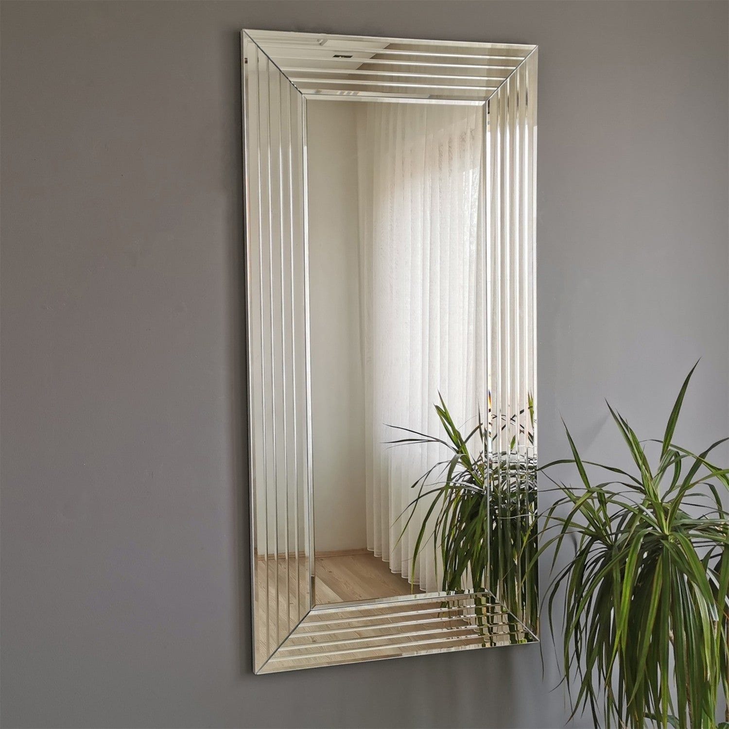 Oglinda A305D, argintiu, 60x100 cm