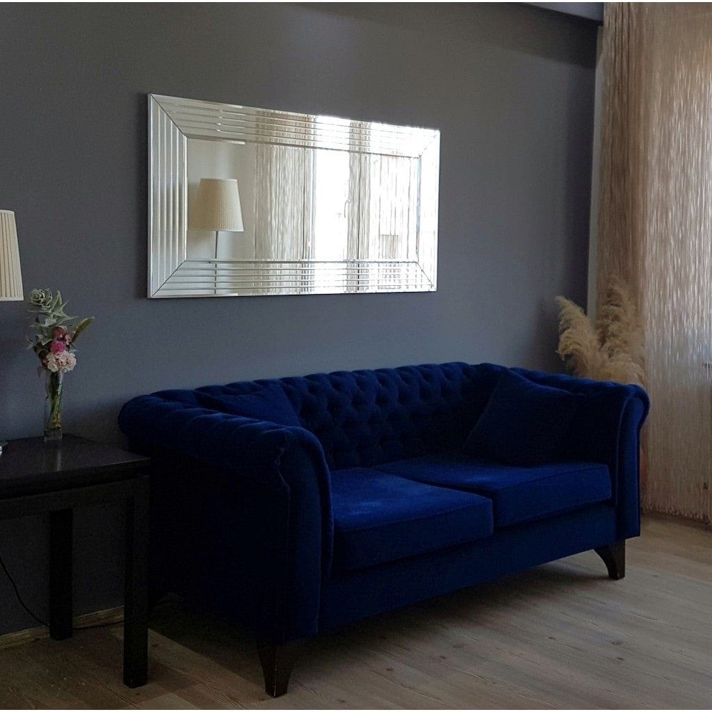 Oglinda A305Y, argintiu, 130x3x65 cm