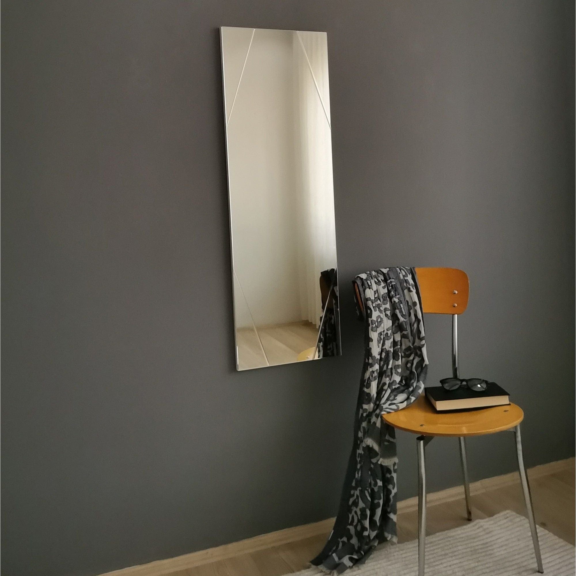 Oglinda A320Y, argintiu, 35x105 cm