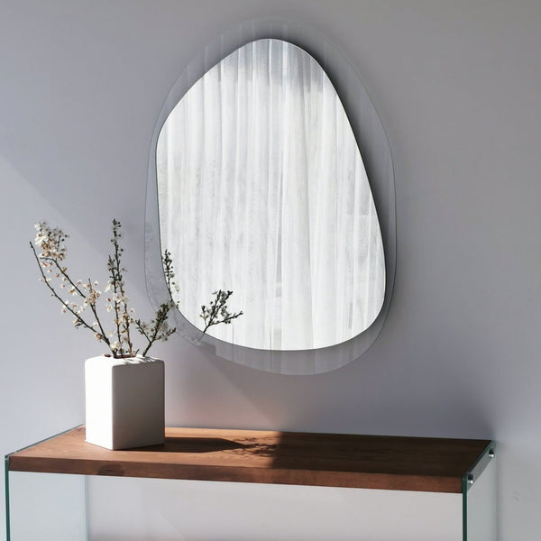 Oglinda AQUA A342, transparent, sticla securizata, 75x55 cm