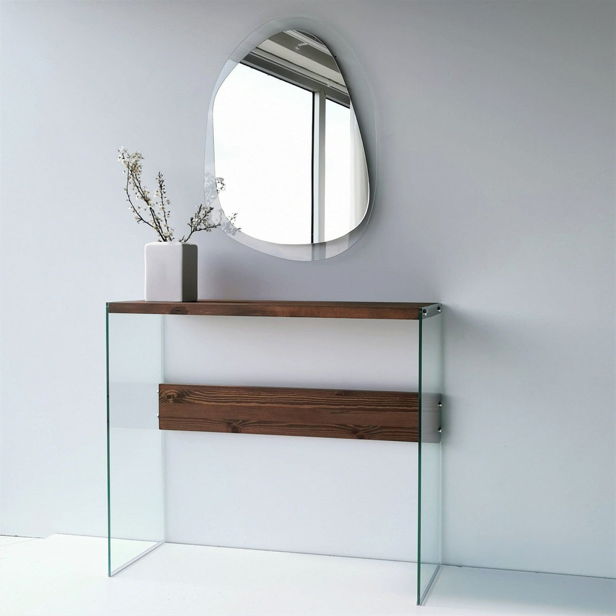 Oglinda AQUA A342, transparent, sticla securizata, 75x55 cm