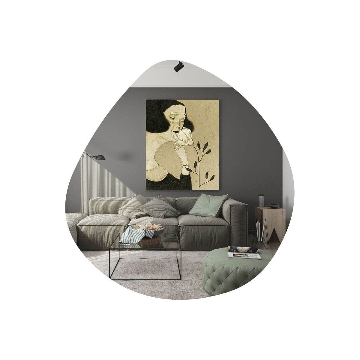 Oglinda BESSO, 60x2x60 cm