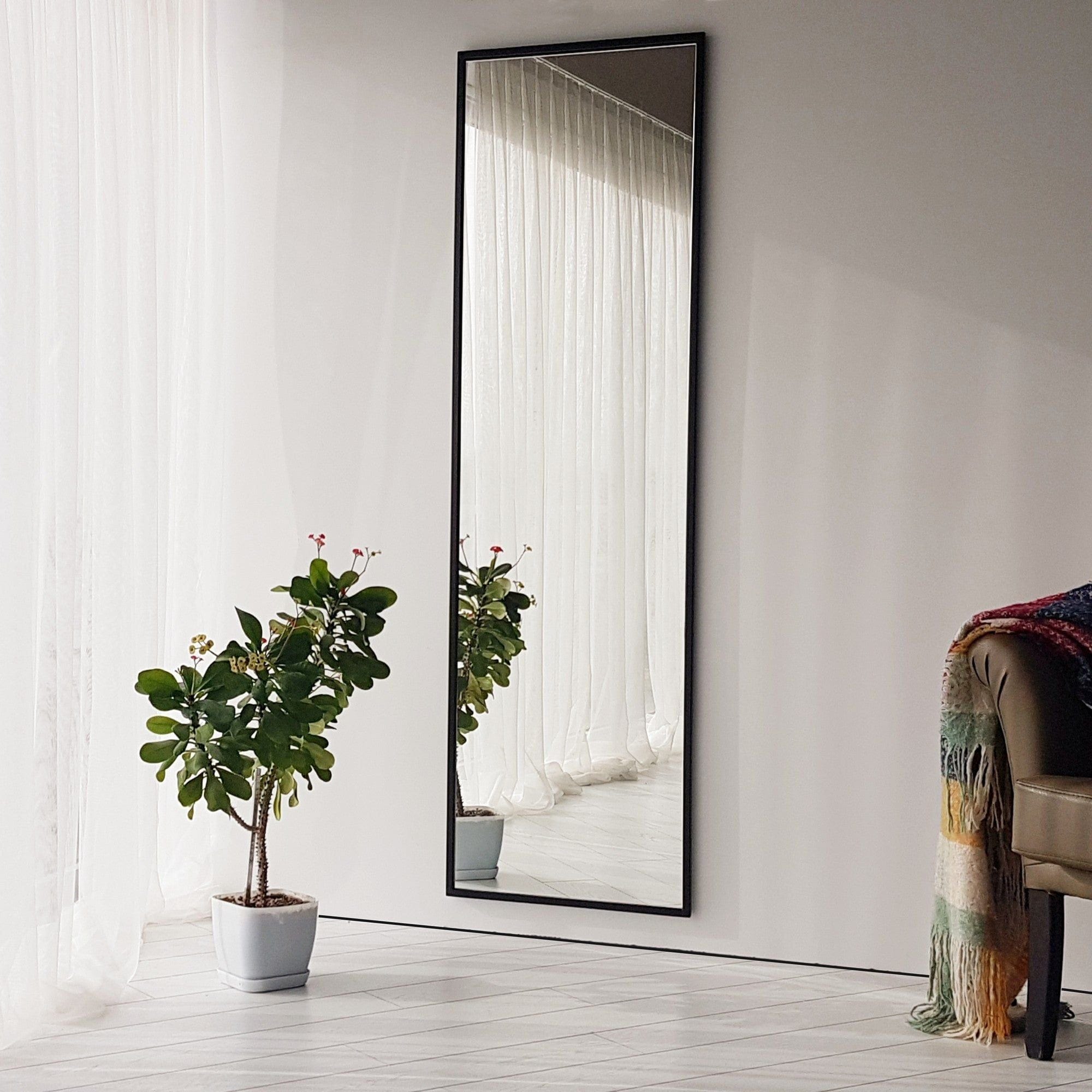 Oglinda COOL ANYA, negru, metal, 50x60x170 cm