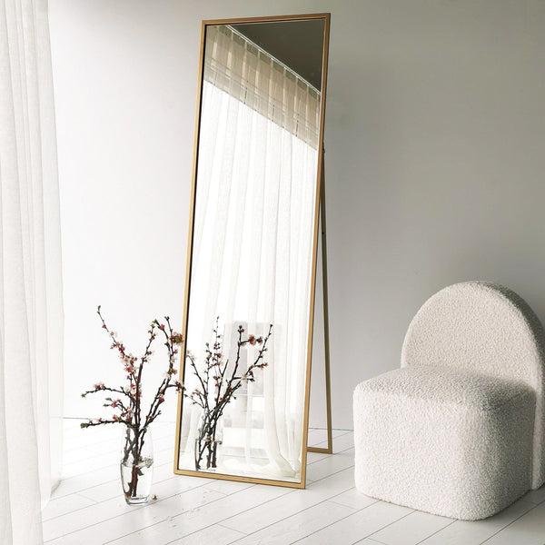 Oglinda COOL, auriu, metal, 50x60x170 cm