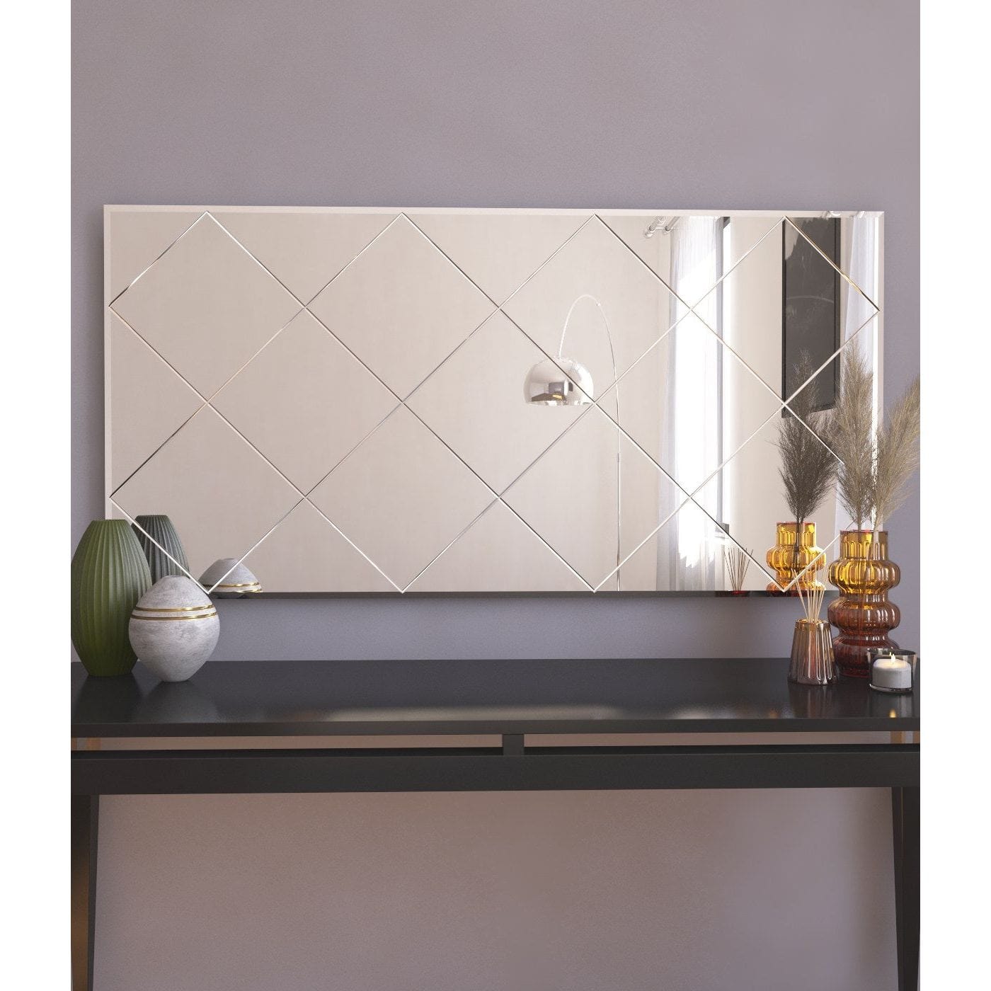 Oglinda MOFO, argintiu, 120x60 cm