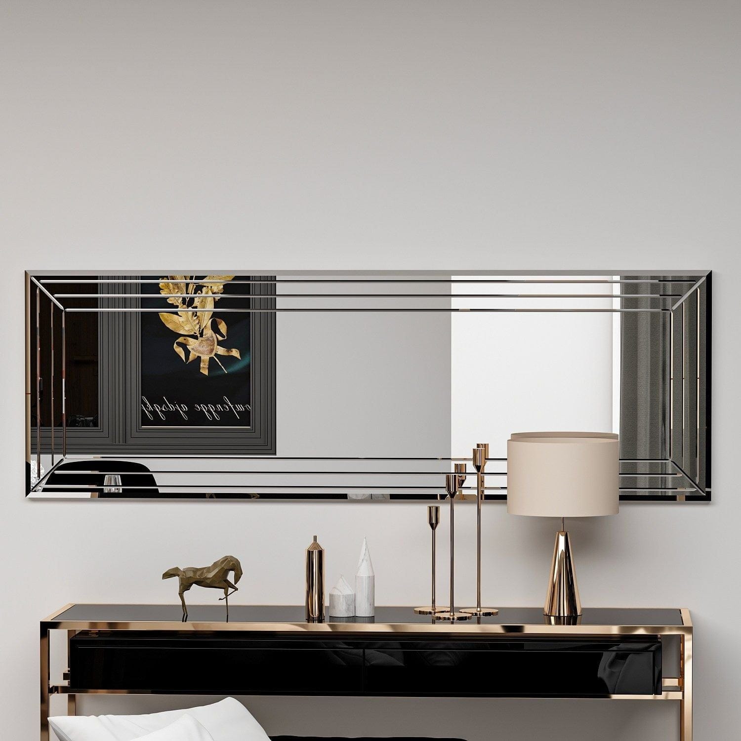 Oglinda NEOM, argintiu, 40x2x120 cm