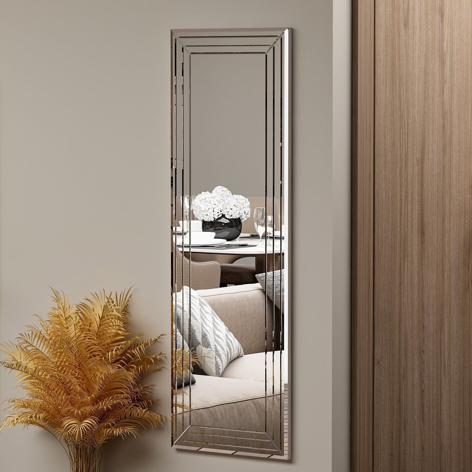 Oglinda NEOM, argintiu, 40x2x120 cm