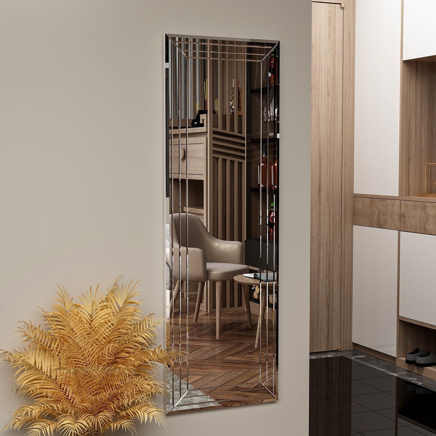 Oglinda NEOM, argintiu, 40x2x120 cm