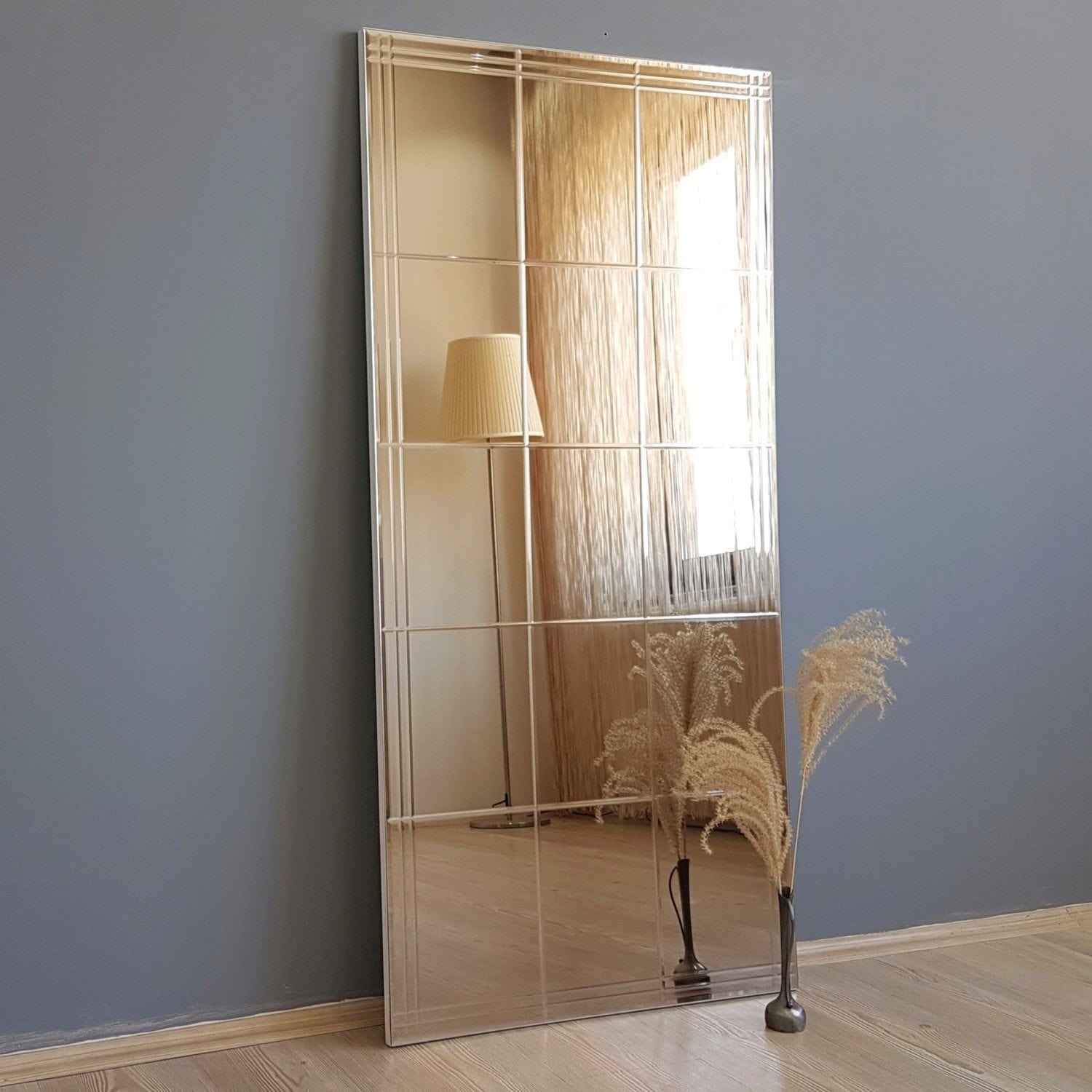 Oglinda NSTLA308d, argintiu, 62x2x130 cm