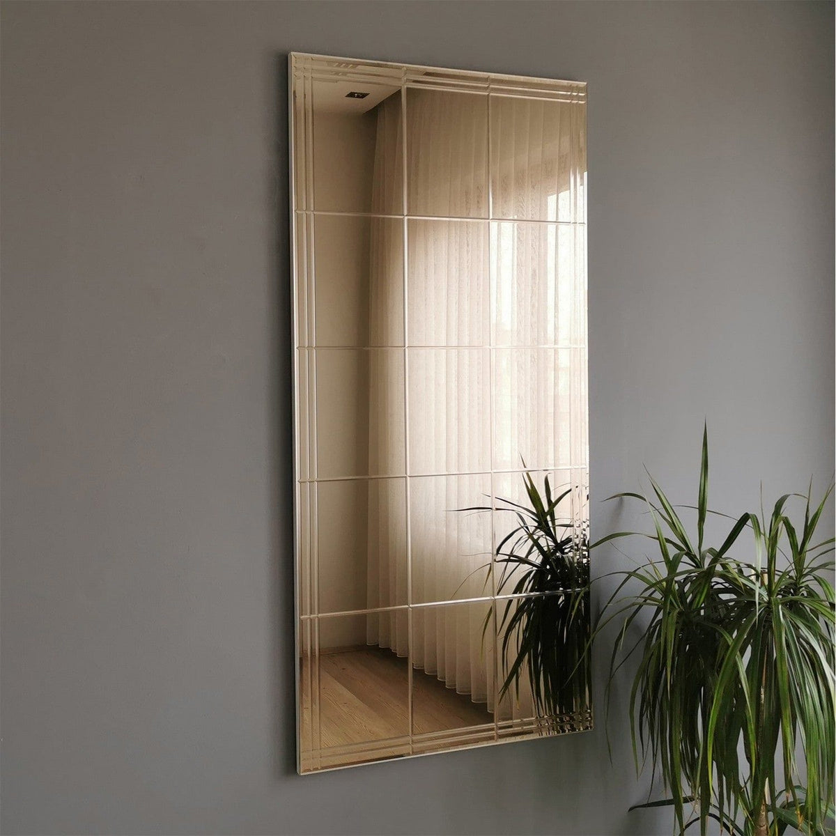 Oglinda NSTLA308d, argintiu, 62x2x130 cm