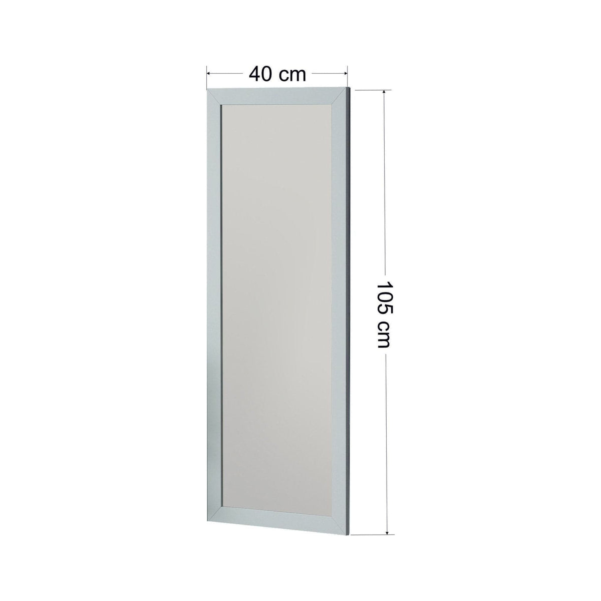Oglinda OVEA, alb, 40x2x105 cm