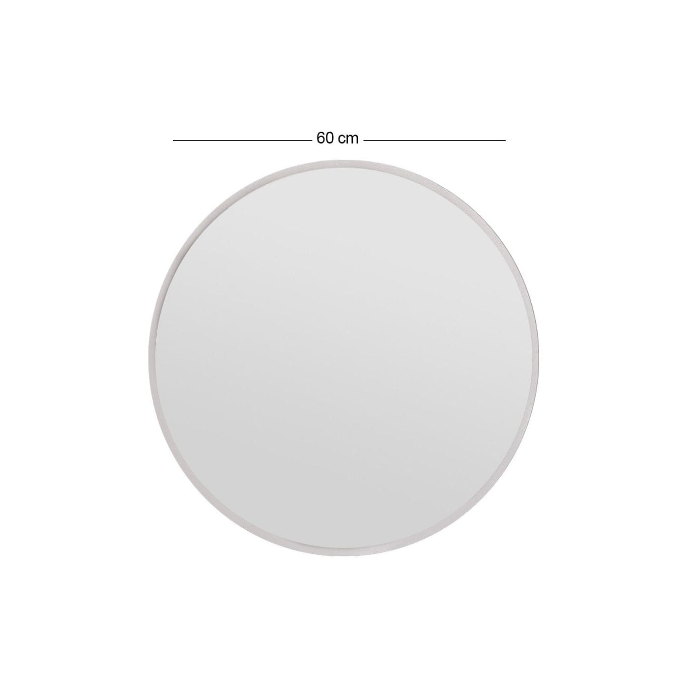 Oglinda OZZE, alb, 60x2x60 cm