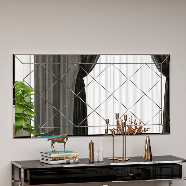 Oglinda PAULI, alb, 120x2x60 cm