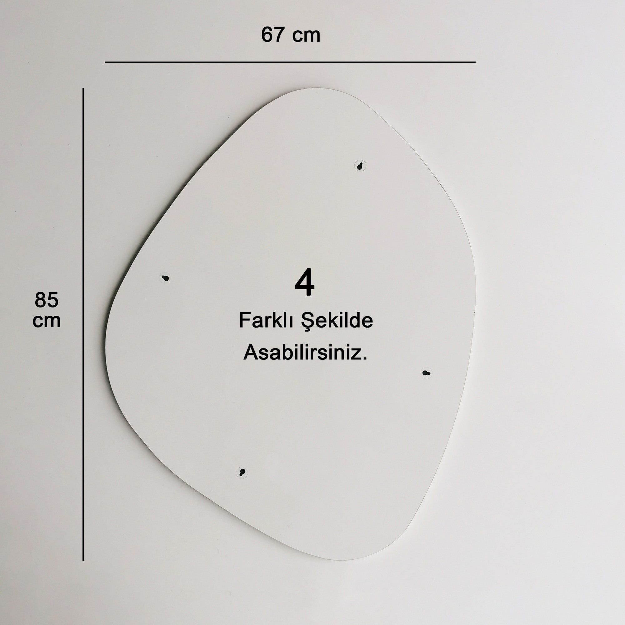 Oglinda SOHO ANYA, negru, 85x2x67 cm