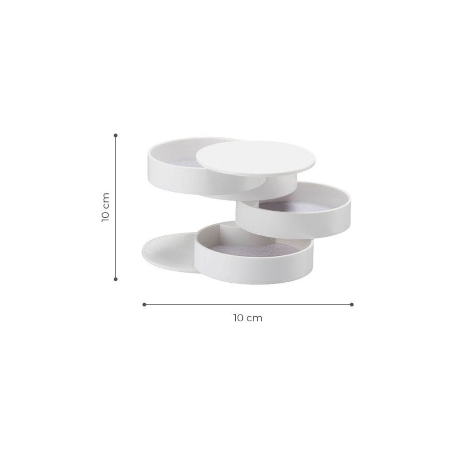 Organizator machiaj MONAR M 110, alb, plastic, 10x10 cm