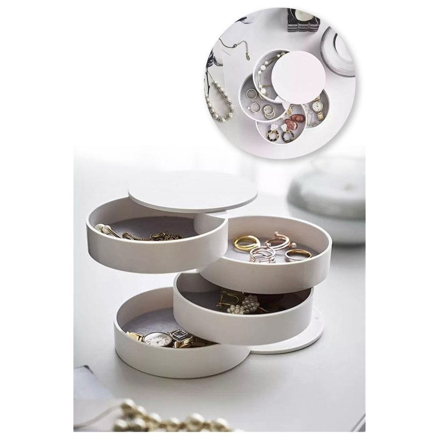 Organizator machiaj MONAR M 110, alb, plastic, 10x10 cm