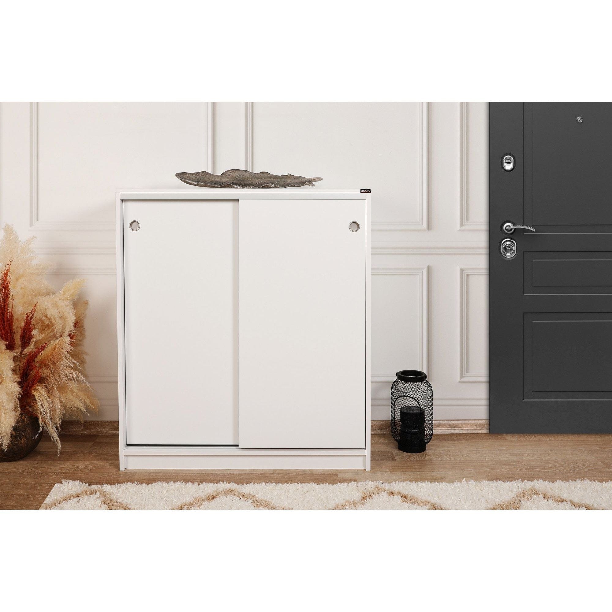 Pantofar ADR-322-BB-1, alb, PAL melaminat, 91x37x105 cm