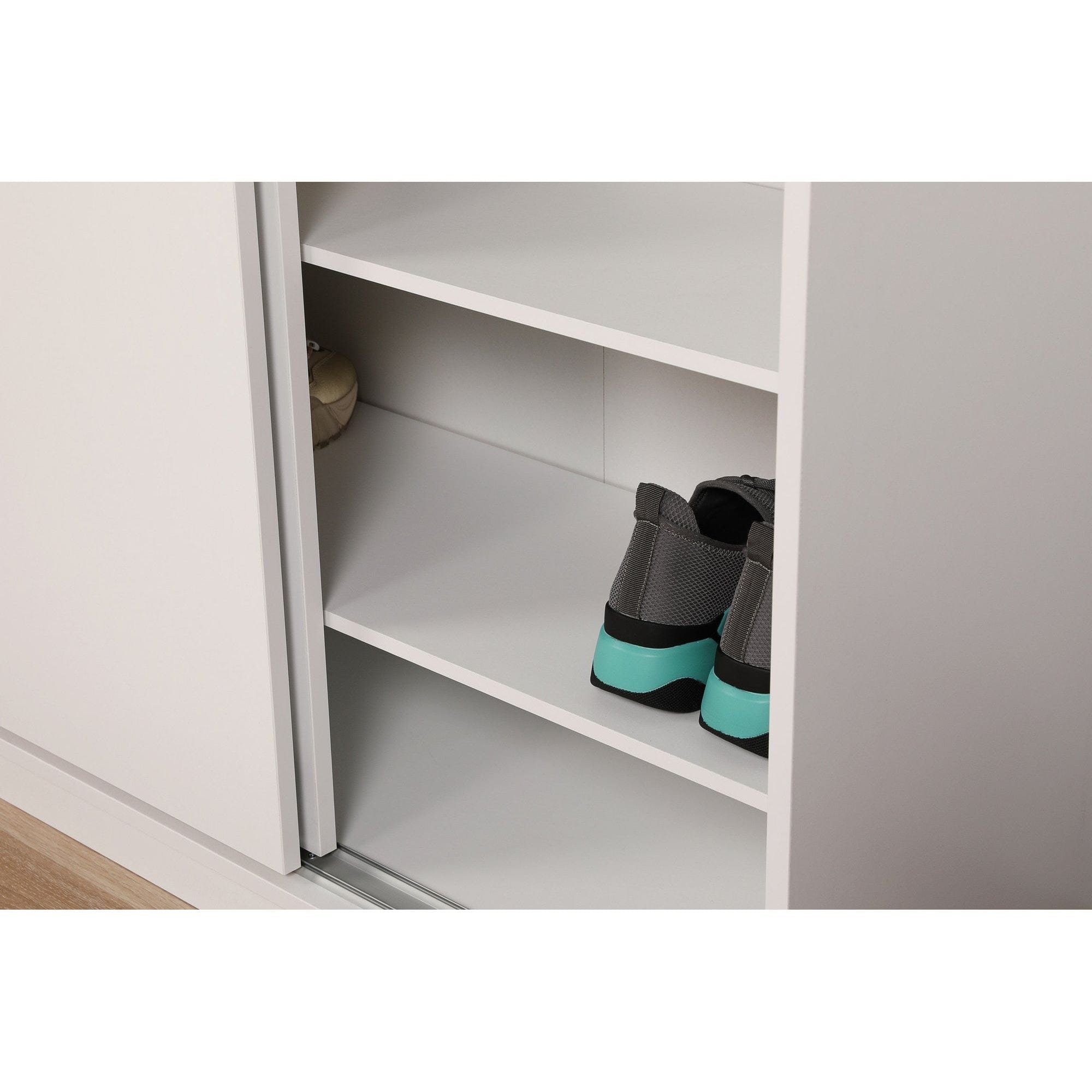 Pantofar ADR-322-BB-1, alb, PAL melaminat, 91x37x105 cm