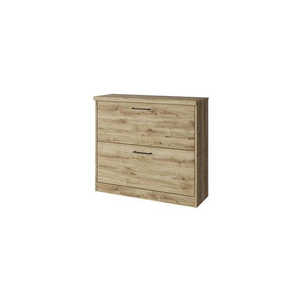 Pantofar DOORSET, stejar navarra, PAL laminat, 90x31x81 cm