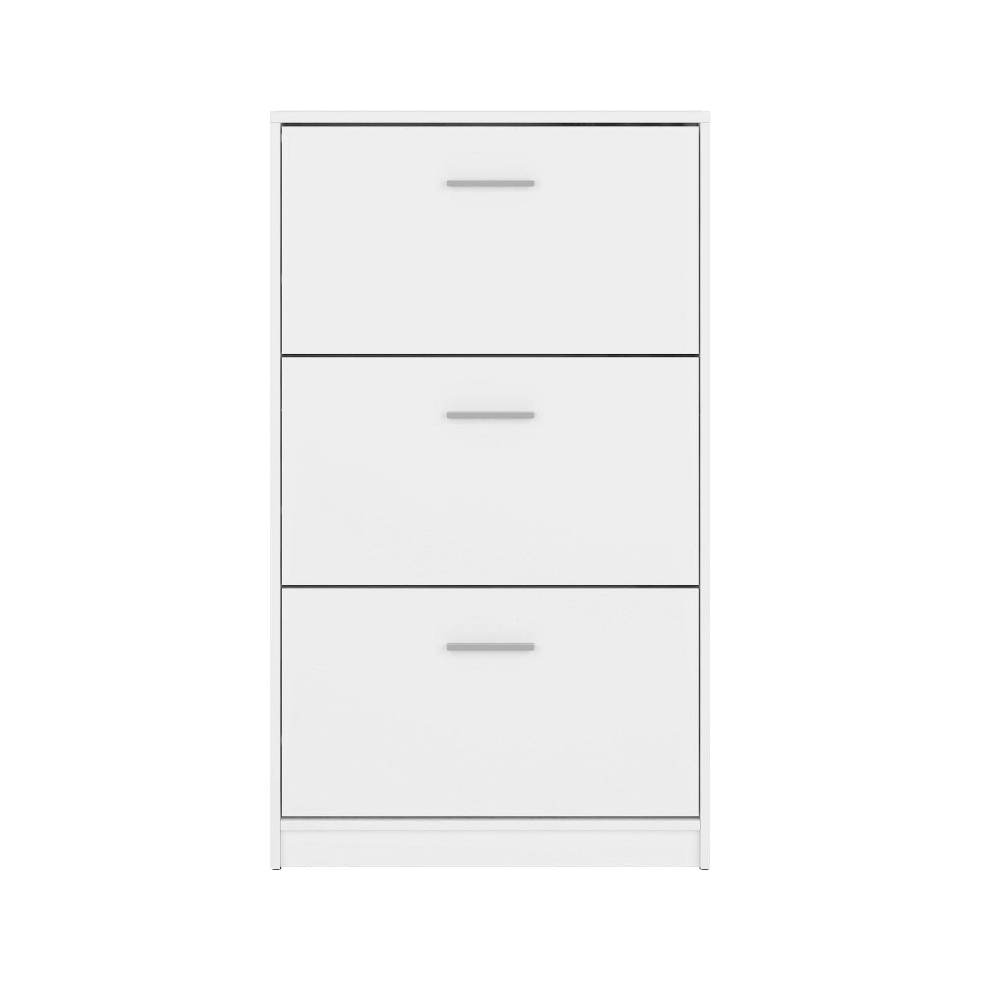 Pantofar NEPO PLUS, alb, PAL laminat, 70x18x121 cm