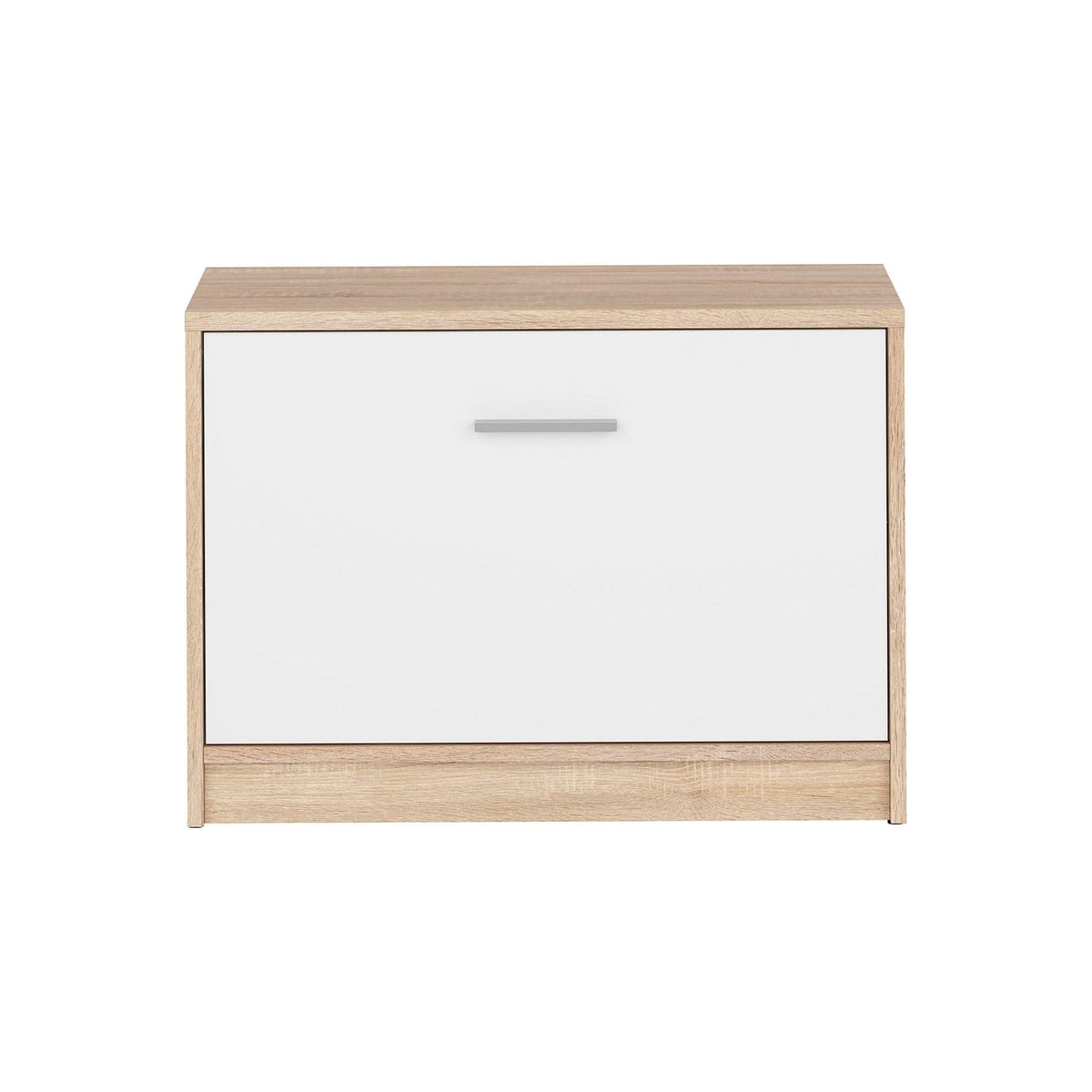 Pantofar NEPO PLUS, alb/stejar sonoma, PAL laminat, 70x34x51 cm