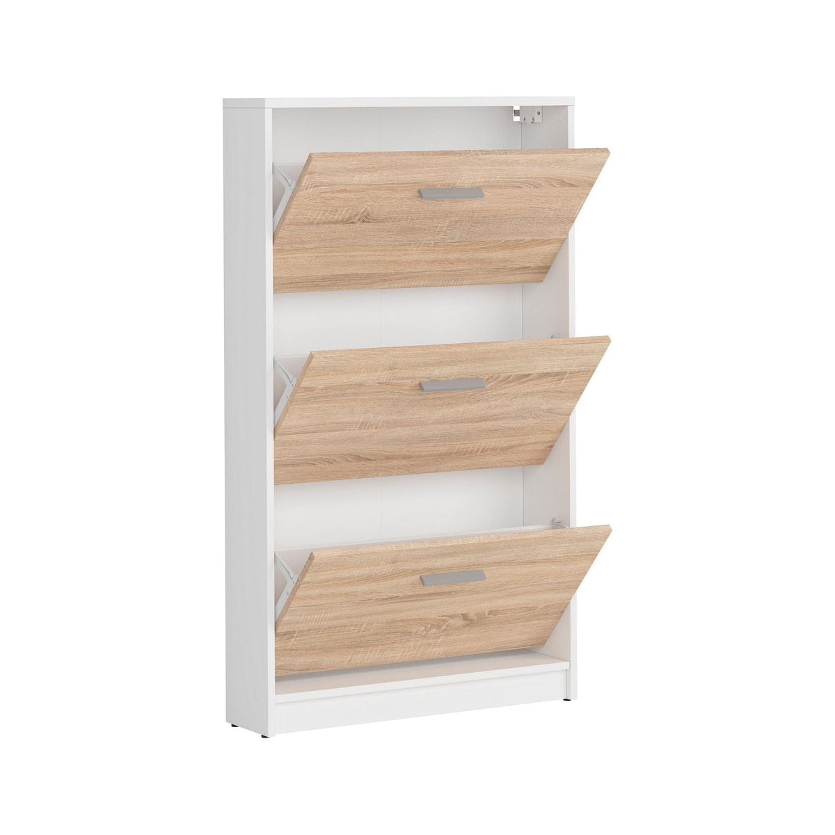 Pantofar NEPO PLUS, stejar sonoma/alb, PAL laminat, 70x18x121 cm