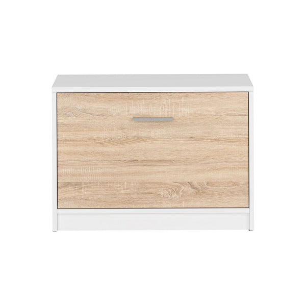 Pantofar NEPO PLUS, stejar sonoma/alb, PAL laminat, 70x34x51 cm