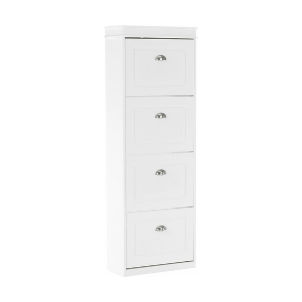 Pantofar SEBER TYP 3, alb, PAL, 54x24x152 cm