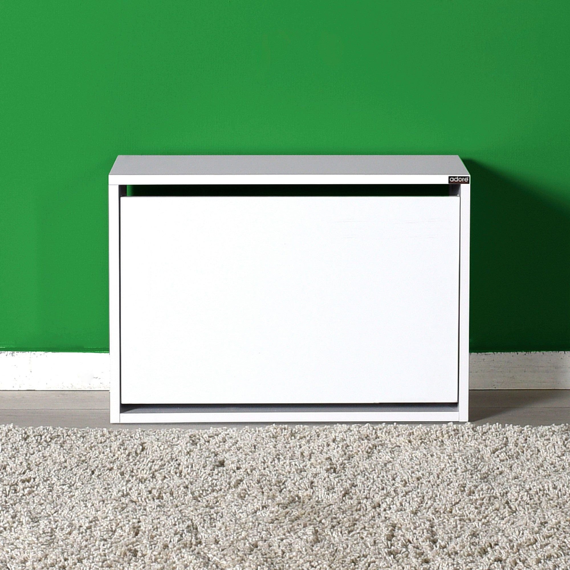 Pantofar SHC-110-BB-1, alb, PAL melaminat, 60x30x42 cm