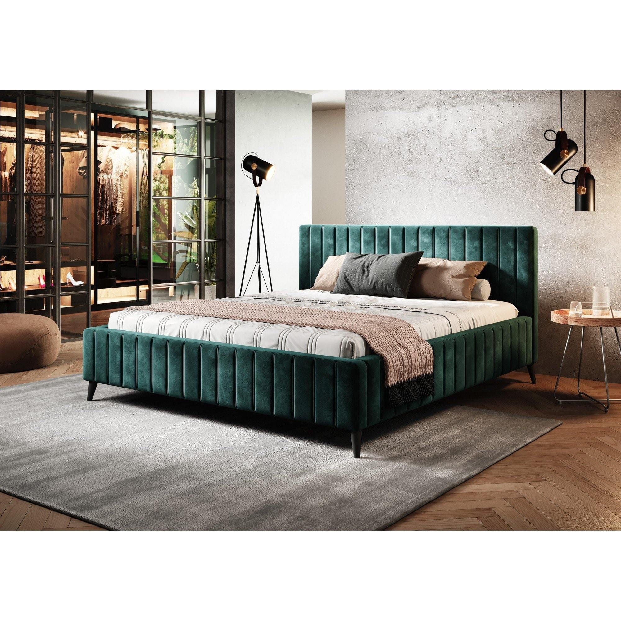 Pat MAGGIE SR 140x200, personalizabil materiale gama Oferta Avantaj, cu suport saltea si sistem de reglare