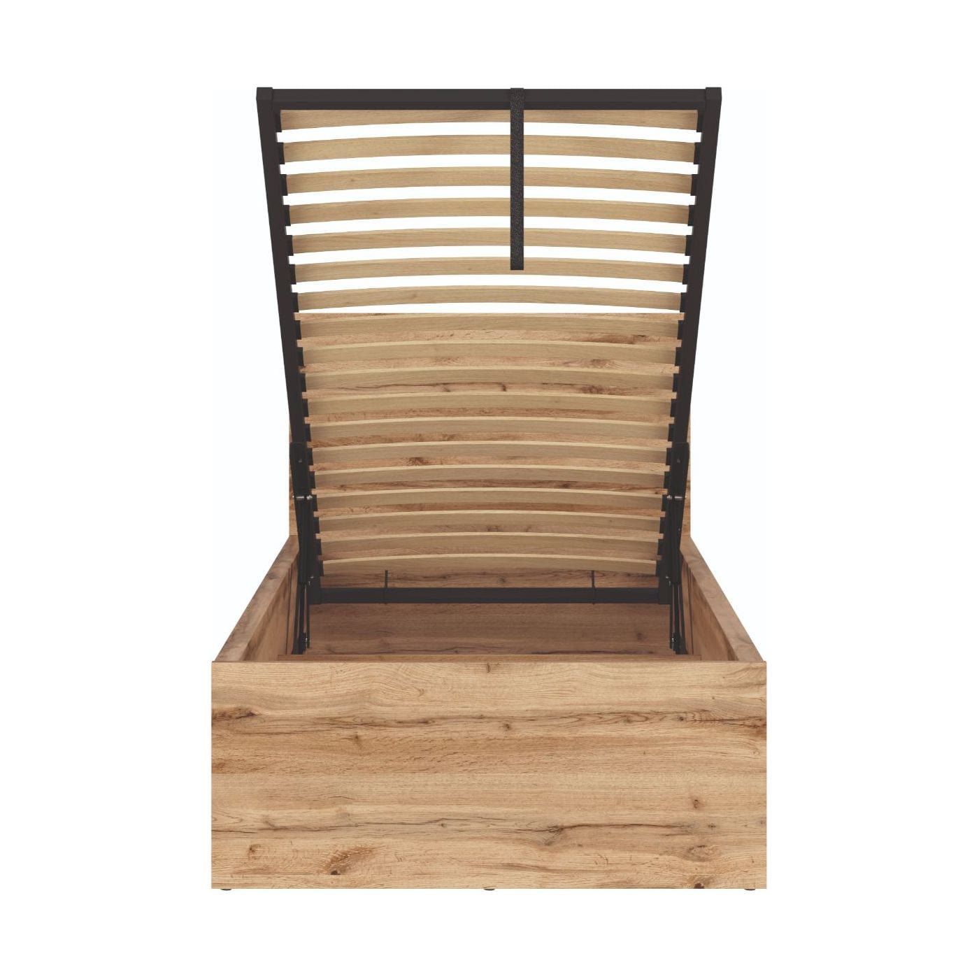 Pat Tetrix 90x200, stejar wotan, PAL/metal, cu somiera