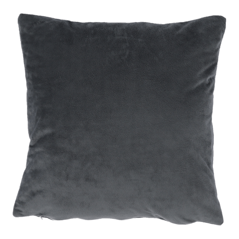 Perna ALITA TIPUL 8, gri inchis - Velvet 52, tesatura catifelata, cu husa detasabila, 45x45 cm