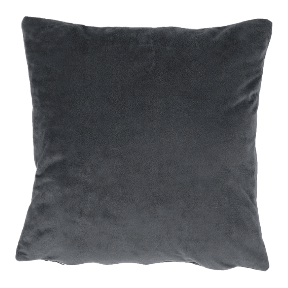 Perna OLAJA TIPUL 8, gri inchis - Velvet 52, tesatura catifelata, cu husa detasabila, 60x60 cm
