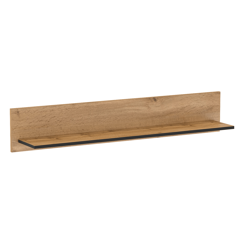 Polita TORONTA D, stejar wotan, DTD laminat, 120x20x21 cm