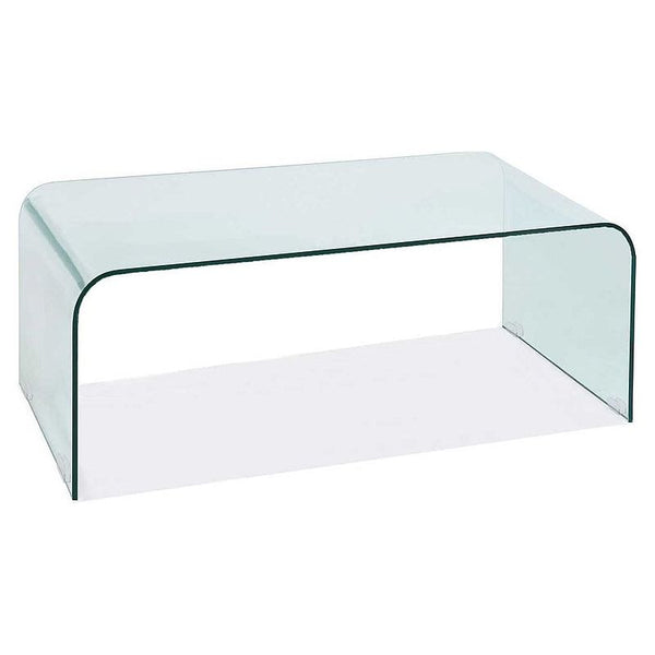 Masuta PRIAM A, transparent, sticla, 120x60x42 cm