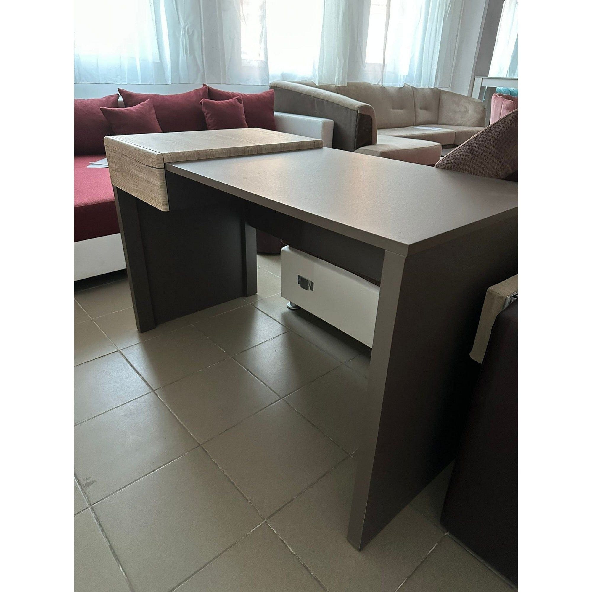 PRODUS RESIGILAT - Birou AUTHOR, gri/stejar, PAL, 120x60x75 cm