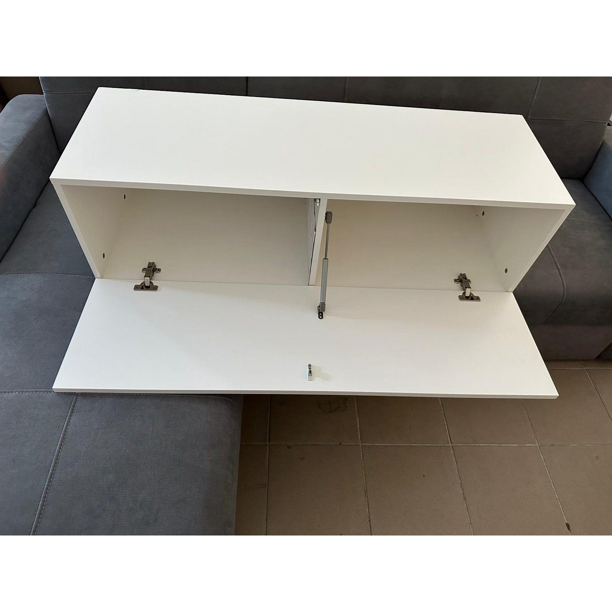 PRODUS RESIGILAT - Comoda TV LIFE, alb, PAL, 300x42x35 cm