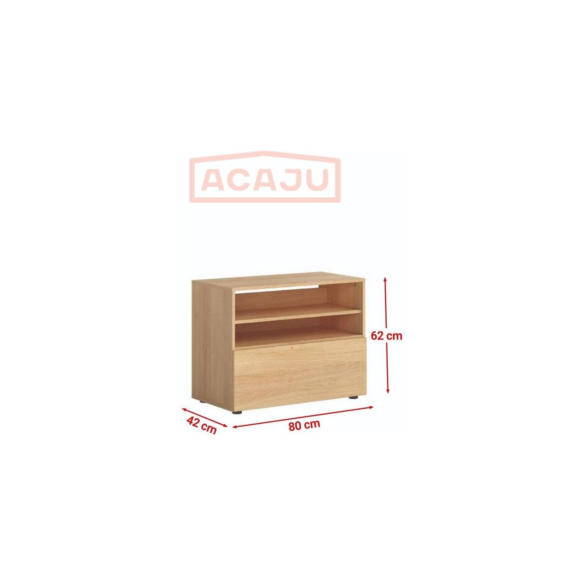 PRODUS RESIGILAT - Comoda TV MODAI RTV1S-6, stejar, 80X62X42 CM