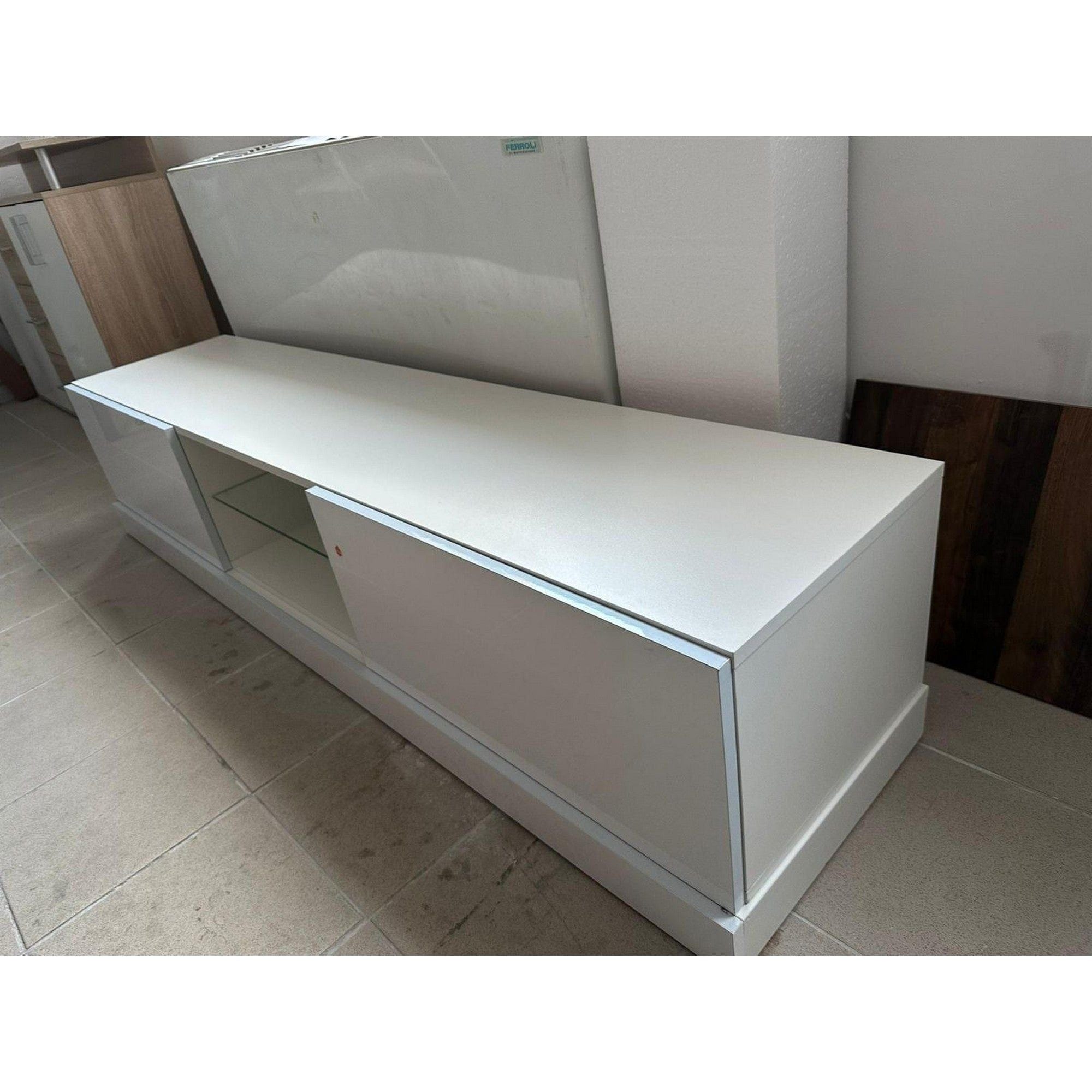 PRODUS RESIGILAT - Comoda TV VIGO NEW, alb, 180x42x30 cm
