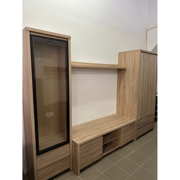 PRODUS RESIGILAT - Living KASPIAN, stejar, PAL, 300x55x200 cm