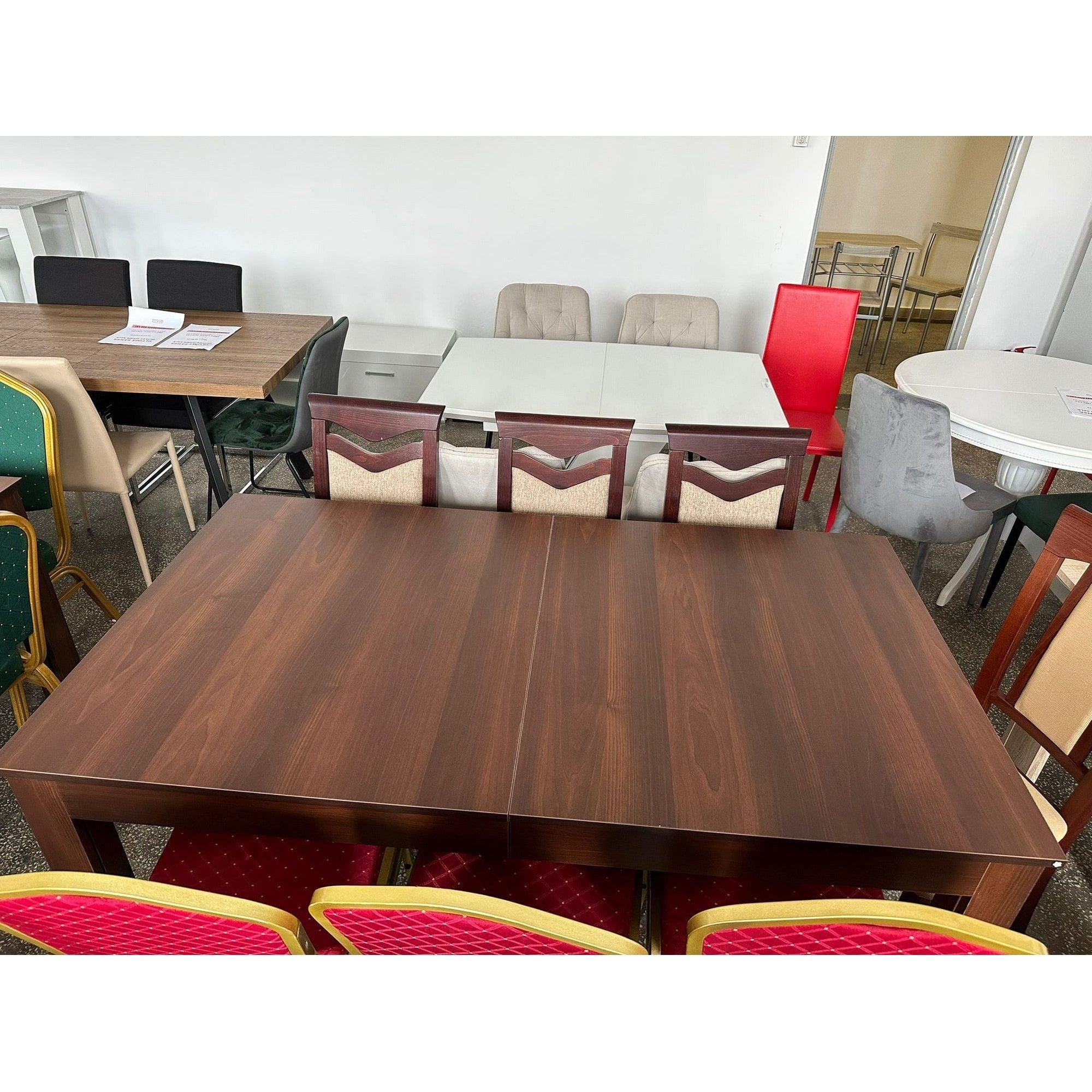 PRODUS RESIGILAT - Masa living 12 persoane nuc inchis SEWERYN, 160/300X90X76 CM