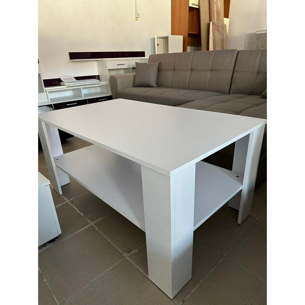 PRODUS RESIGILAT - Masuta cafea living alba Kwadro, 110X65X53 CM