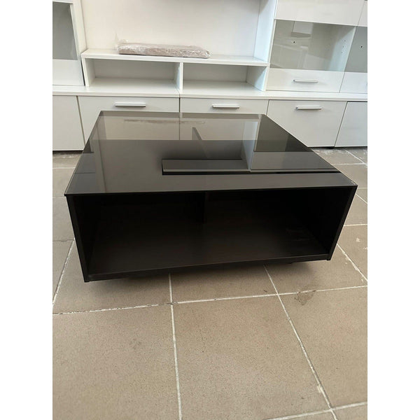 PRODUS RESIGILAT - Masuta cafea TOP, wenge, sticla/PAL, 70x70x30 cm