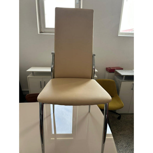 PRODUS RESIGILAT - Scaun B20, bej/crom, piele ecologica/otel