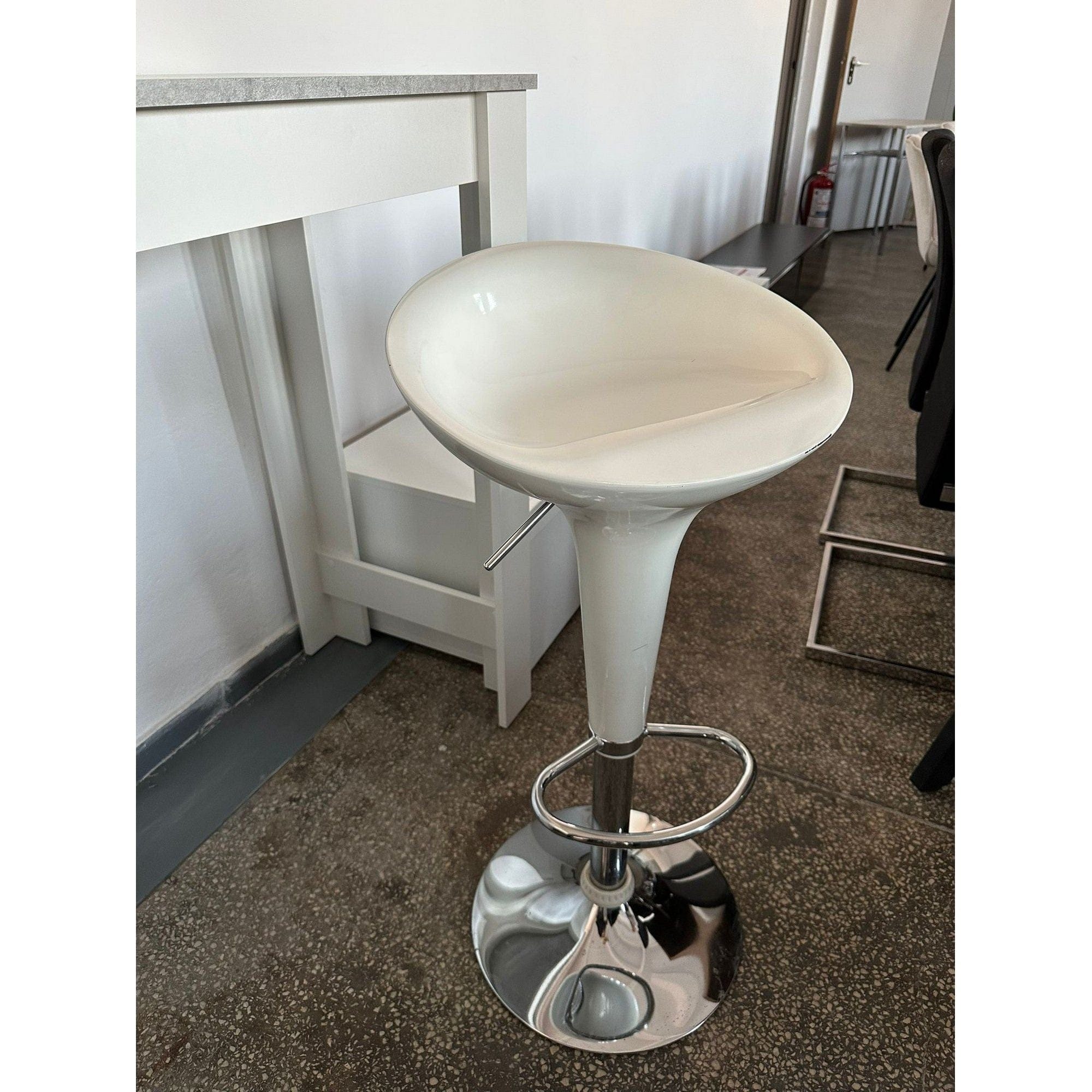 PRODUS RESIGILAT - Scaun bar GOPO, alb, otel