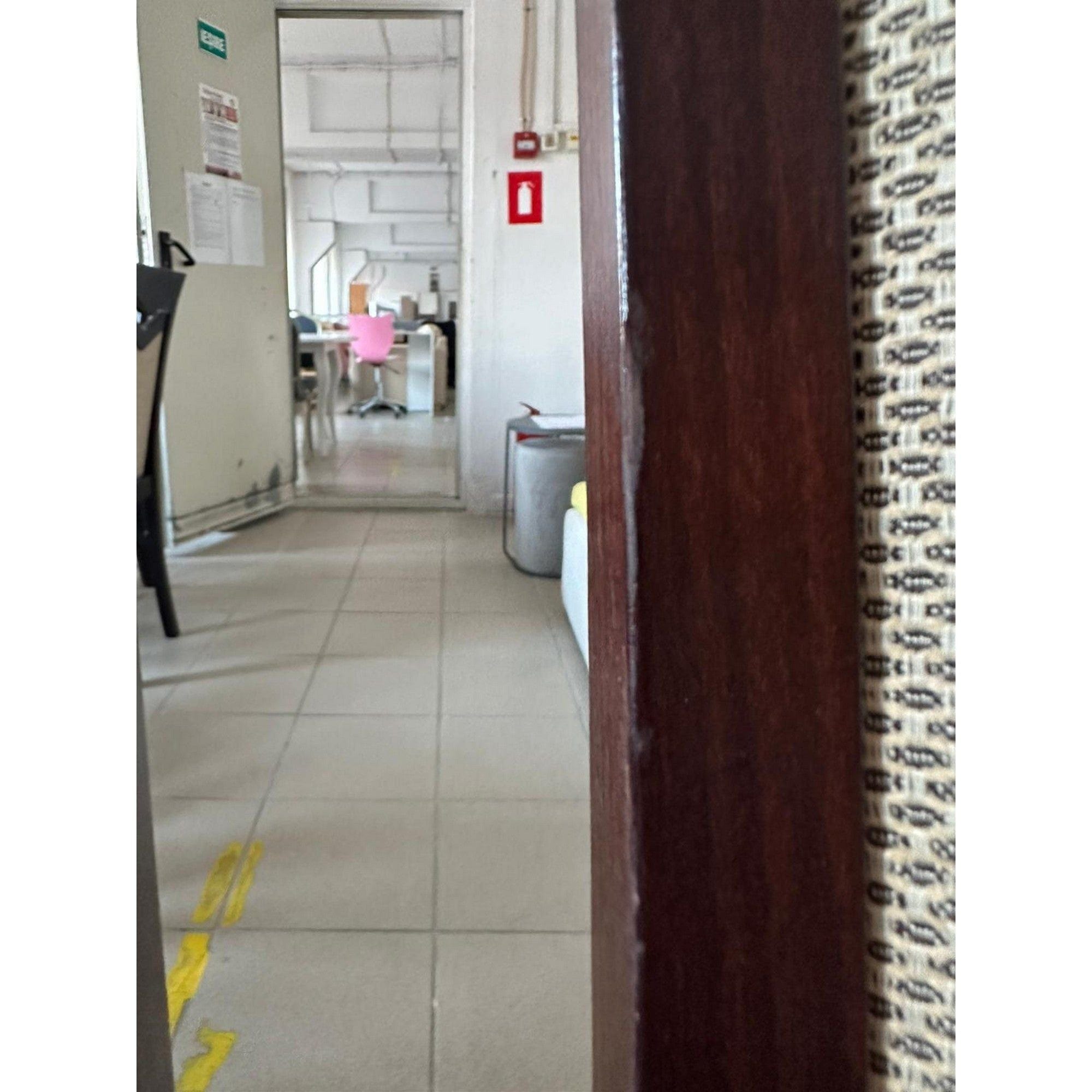PRODUS RESIGILAT - Scaun Konrad, nuc/bej, stofa clasica/lemn de fag, 46x45x100 cm